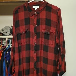 Plus size flannel